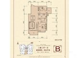 惠通才郡_2室2厅1卫 建面94平米