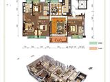 碧桂园月湖湾_4室2厅3卫 建面196平米