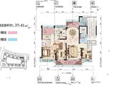 碧桂园滨江壹号_3室2厅3卫 建面172平米