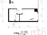 清城国际中心_C座57平户型 建面57平米