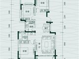 华地翡翠蓝湾_3室2厅1卫 建面97平米