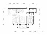 国贸天悦_2室2厅2卫 建面105平米