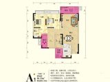 大足学府水岸_3室2厅2卫 建面98平米