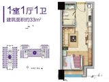 海亮时代ONE_1室1厅1卫 建面33平米