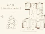 旭辉有园_4室2厅2卫 建面134平米