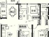 中海如园_3室2厅2卫 建面123平米