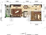 奥园永和府_1室1厅1卫 建面46平米