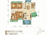 绿意春风十里_4室2厅2卫 建面129平米