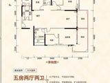 珠江帝景山庄_5室2厅2卫 建面180平米