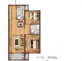 万科城市之光_2室2厅1卫 建面82平米