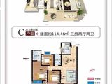 尚锦名都_3室2厅2卫 建面114平米