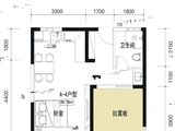 沧江壹号_1室2厅1卫 建面44平米