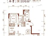 万盛珑玺_4室2厅1卫 建面104平米