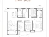 信达金地蓝庭_4室2厅2卫 建面140平米