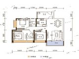 国鼎中央公园_3室2厅2卫 建面133平米