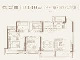 中建观湖悦府_5室2厅3卫 建面140平米