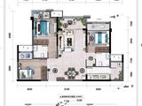 金科长江星辰_3室2厅2卫 建面98平米