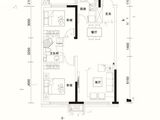 绿地新里城_2室2厅1卫 建面88平米