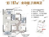 中海尚璟_3室2厅2卫 建面97平米