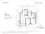 融创时代中心_3室2厅2卫 建面100平米