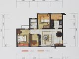 乐天圣苑_3室2厅1卫 建面81平米