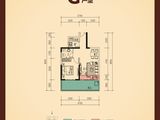 鸿信御景湾_1室1厅1卫 建面51平米