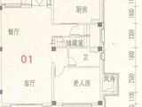 碧桂园凤凰湾_1室2厅1卫 建面107平米