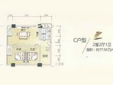 湘潭御湖国际_2室2厅1卫 建面77平米