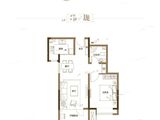 天安数码城檀府宸园_1室1厅1卫 建面68平米