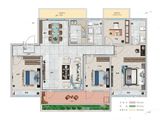 龙城坤园_4室2厅2卫 建面141平米