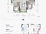 常青藤湖上初晴_2室2厅1卫 建面89平米