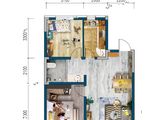 大禹卓学府_2室2厅1卫 建面87平米