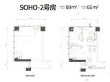 华宇城_1室1厅1卫 建面89平米