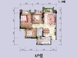 中国铁建公园1159_2室2厅1卫 建面78平米