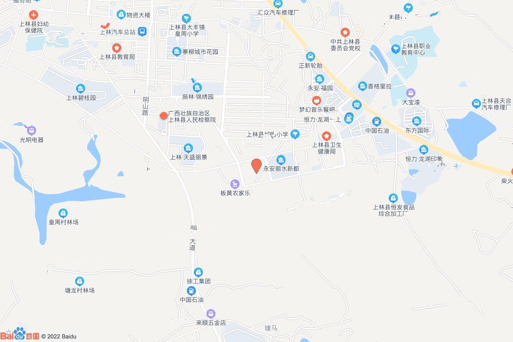 上林县环城路丽水新都小区西面