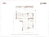 万科理想城_3室2厅2卫 建面130平米