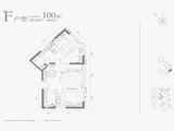 浐灞金融城桃花TAN_2室2厅2卫 建面100平米