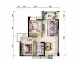 大信君汇湾_2室2厅1卫 建面86平米